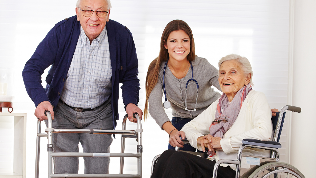 Smiling residents of assisted living facility that is maintained by Houston commercial plumbing repair